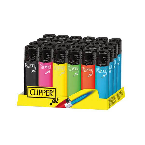 24 Clipper Refillable Electronic Jet Coloured Lighters  Vape Crowd