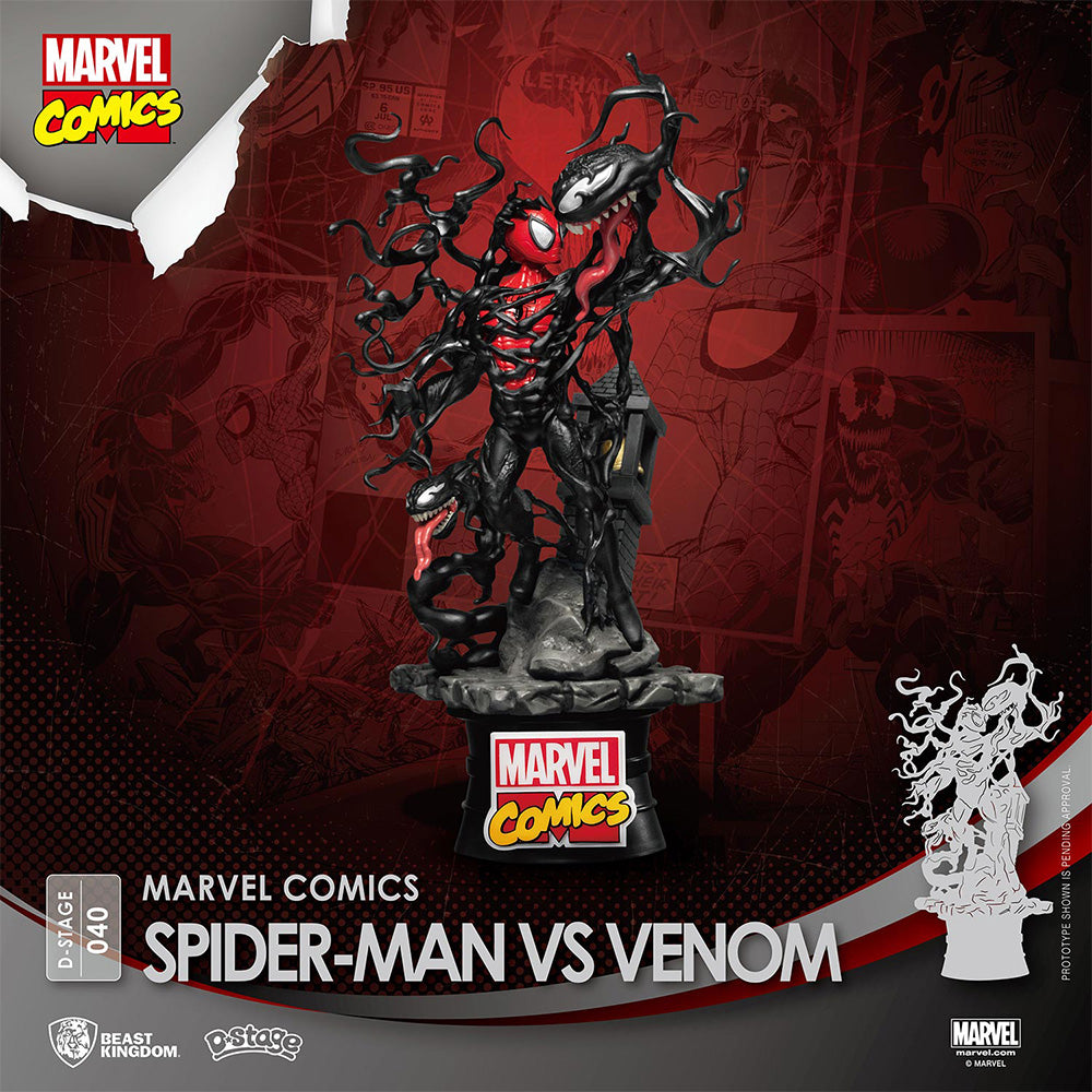 Beast Kingdom DS-040 Marvel Comics: Spider-Man vs Venom Diorama Stage –  Beast Kingdom SEA