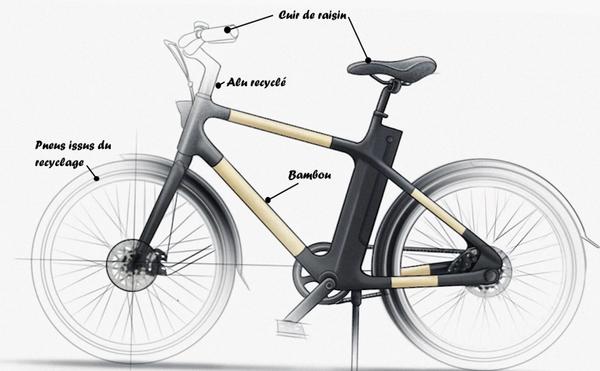 éco-conception vélo bambou Möbius Bike