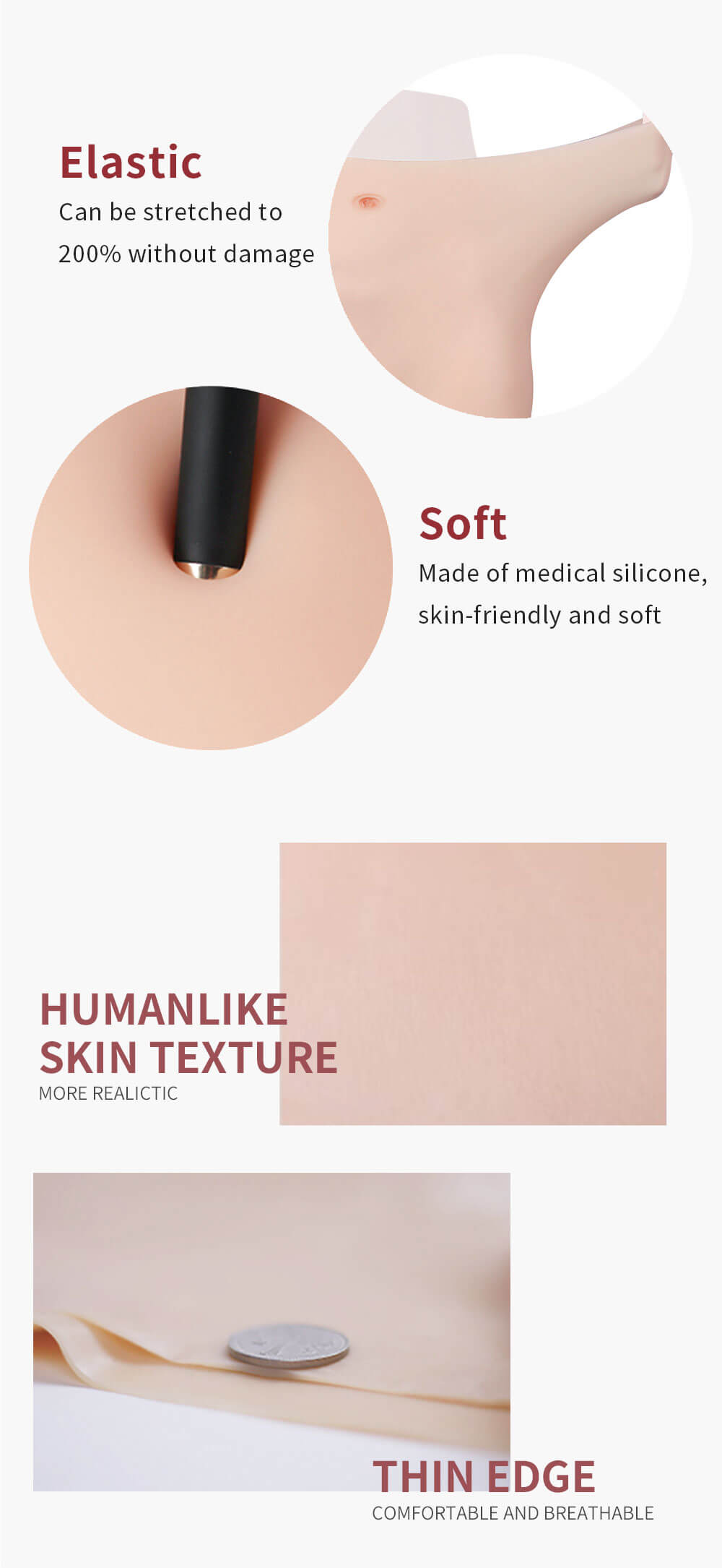 elastic soft humanlike skin textube