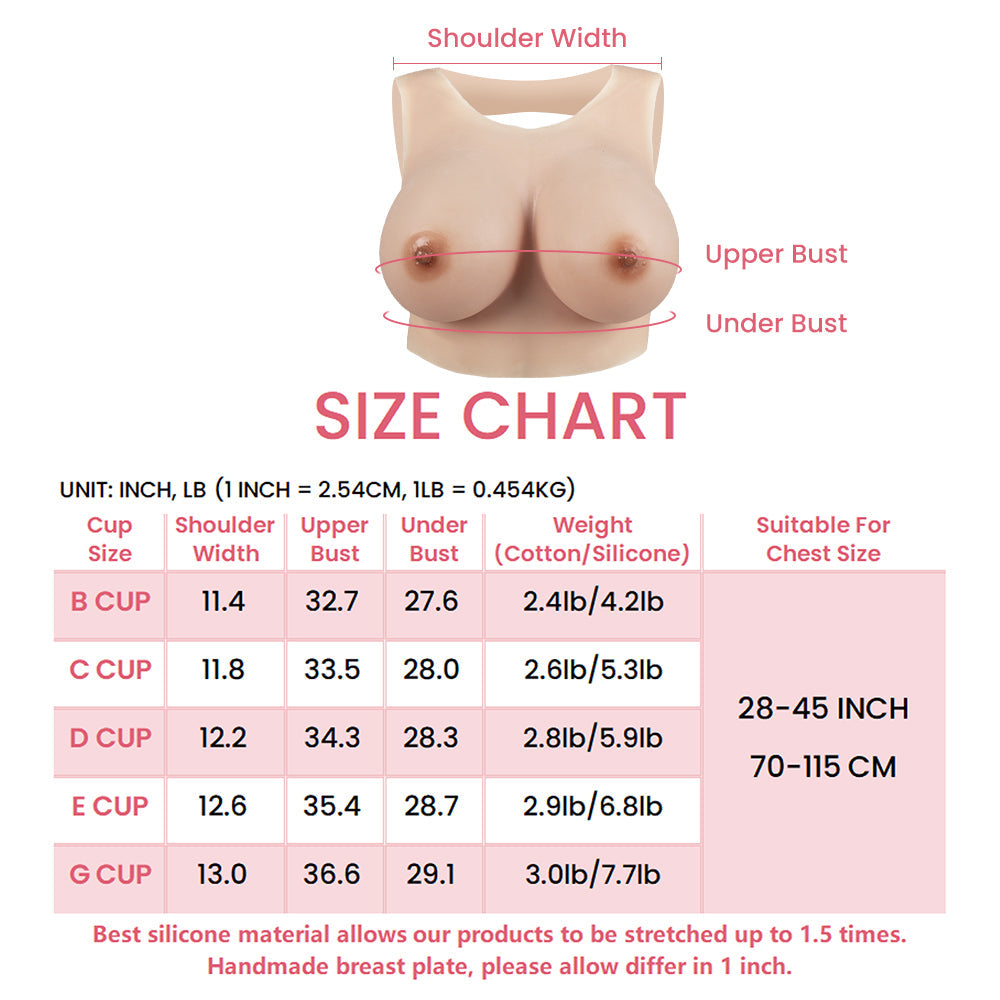 Hollow Breastplate Size Chart