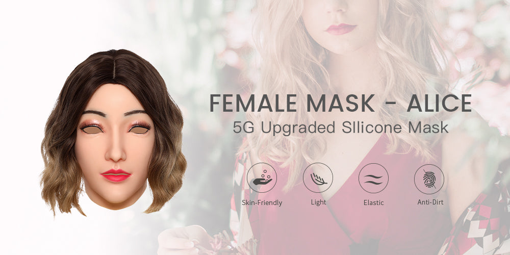 Alice Female Mask with Make-up America Girl