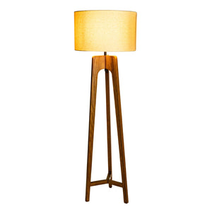 Rubberwood Tripod Floor Lamp - Mishi Lifestyle