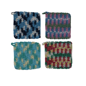 Multi Colored Crochet Pot Holders - Mishi Lifestyle