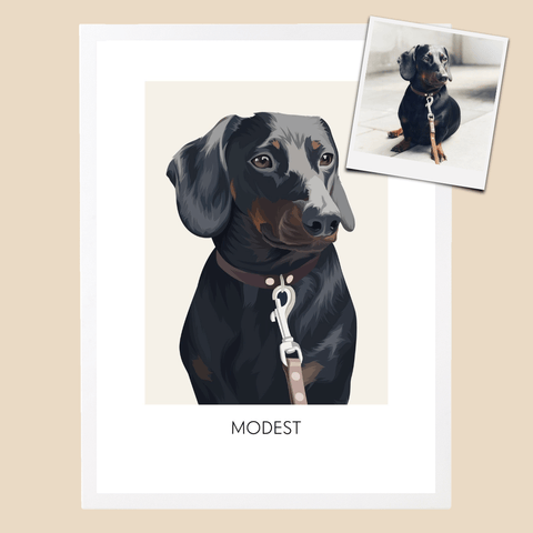 Examples of pet portraits - The Stylish Pet Shop