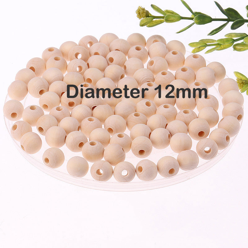 2-300pcs Natural Wooden Spacer Beads Round Eco-Friendly Loose Wood Bead DIY Crafts supplies Jewelry 