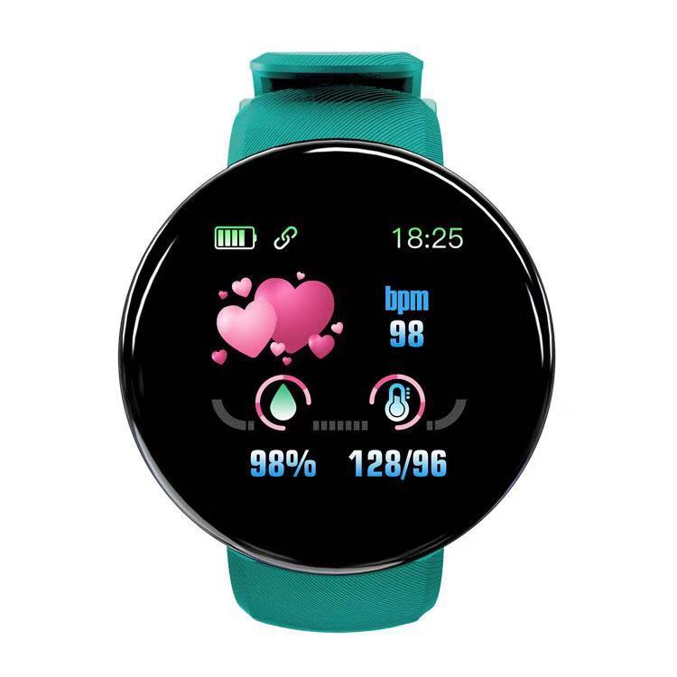 D18 Smart Watch Heart Rate Monitor Blood Pressure Waterproof Men