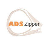 Chunky Coloured Standard Zipper No.5 Plastic Zip 51.2 Inch - 130 Cm (Open End) / White 101 Zip