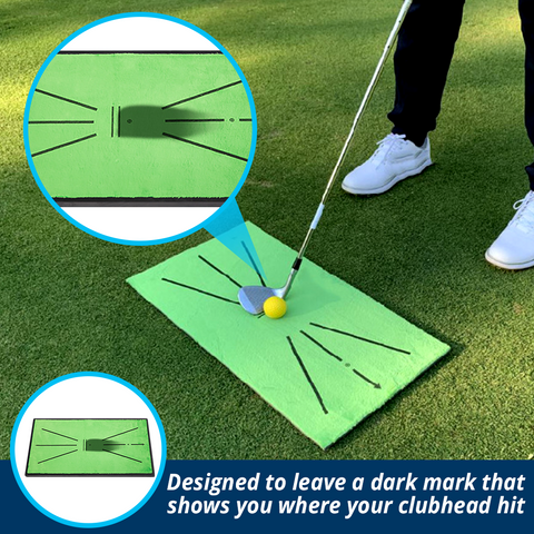 Golf Divot Mat - Provide instant feedback on your swing path