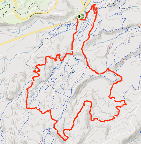 Map of Lunch Loop Trail