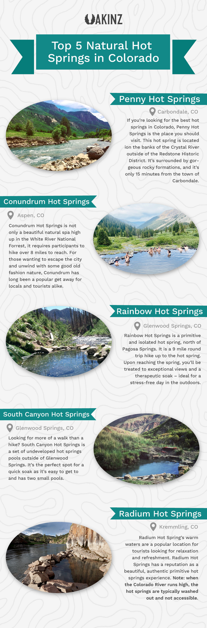 Coloroda hot springs infographic 