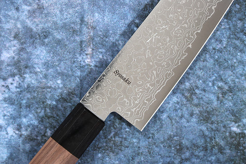 Chef Midhun Ayyappan's engarved Santoku knife