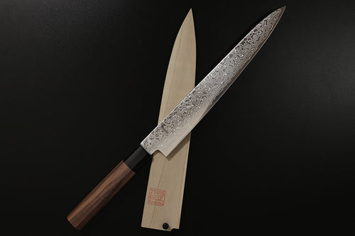 Chef Midhun Ayyappan's engarved Sujihiki knife