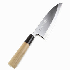 Syosaku Japanese Sushi Sashimi Chef Knife Shiroko(White Steel)-No.2 D-Shape Magnolia Wood Handle, Yanagiba 11.8-inch (300mm)