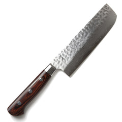 Syosaku Japanese Chef Knife Hammered Damascus VG-10 46 Layer Octagonal Walnut Handle, Gyuto 8.3-inch (210mm)