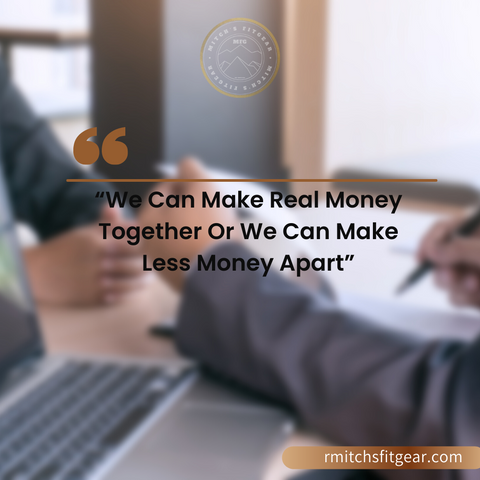 "Nous pouvons gagner de l'argent réel ensemble ou nous pouvons gagner moins d'argent séparément"
