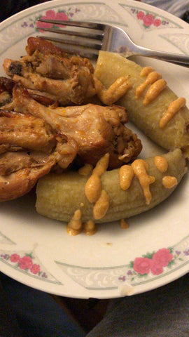poulet plantain et sauce KYL style wawa