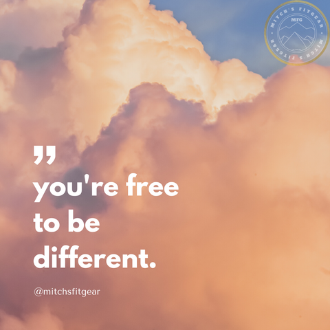 Tu es libre d'être différent