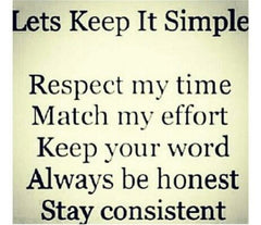LETS KEEP IT SIMPLE.