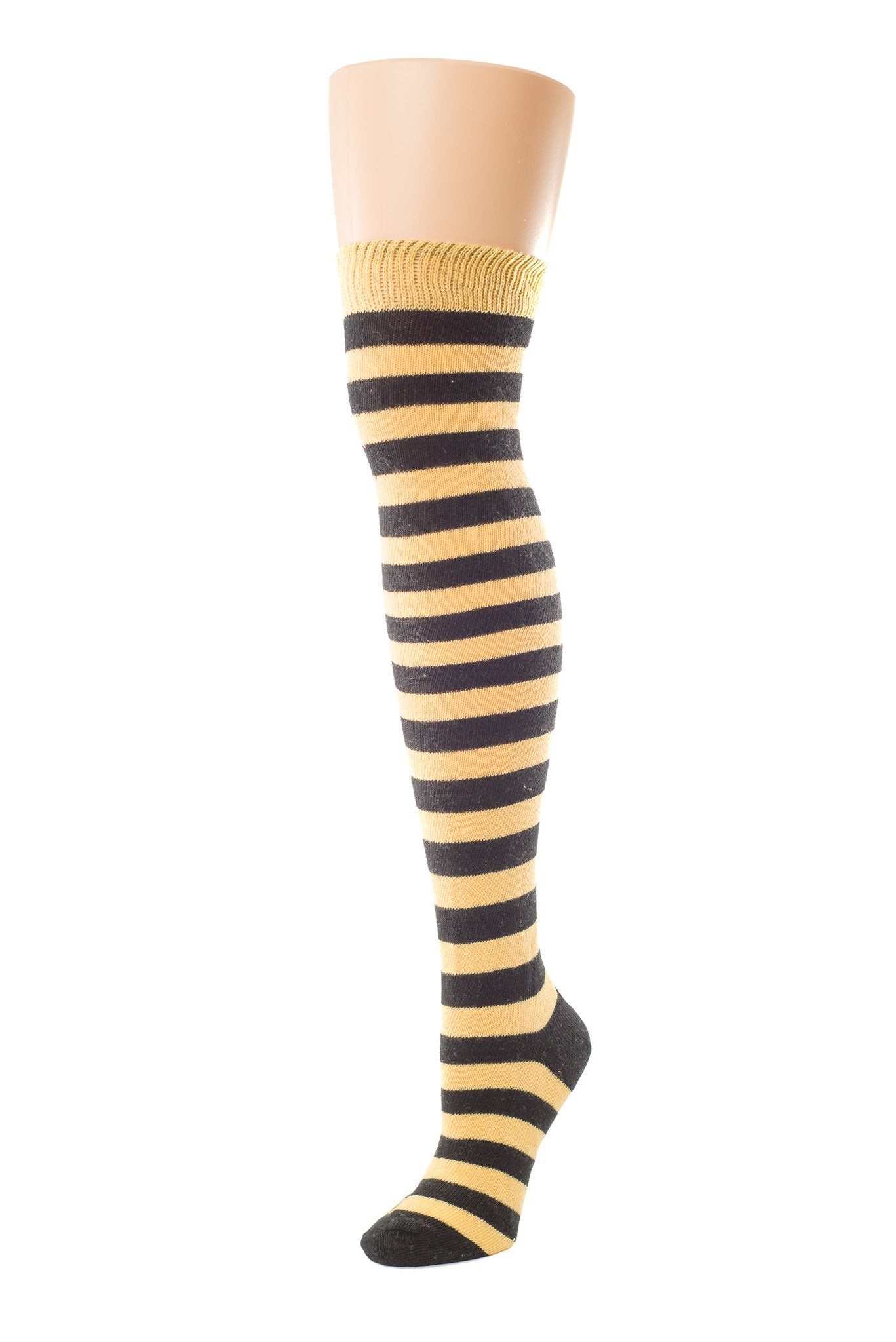 Heavyweight Horizontal Striped Cotton Stockings | Delp Stockings