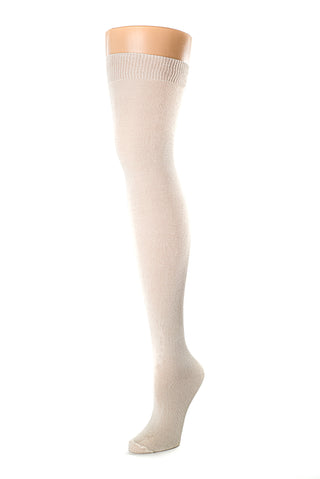 Basic plain tights - CREAM