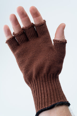 Long Wool Fingerless Mitts