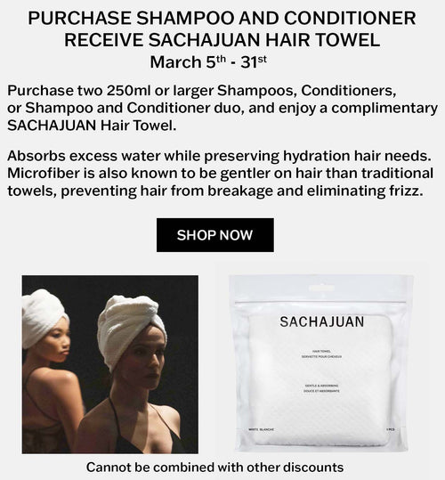 SACHAJUAN Hair Towel Promotion March 2024