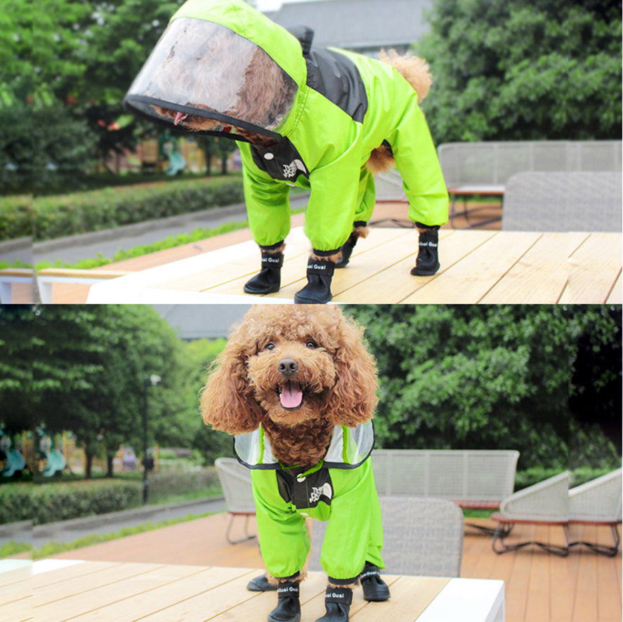 the dog face raincoat