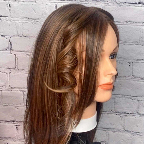 Heat-friendly Synthetic-wig-curled