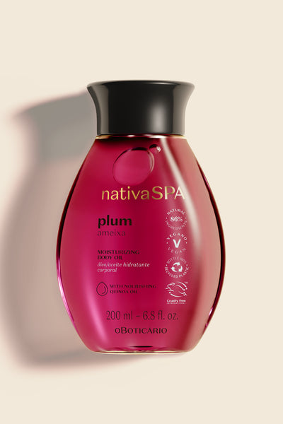 plum body oil for glowing skin
