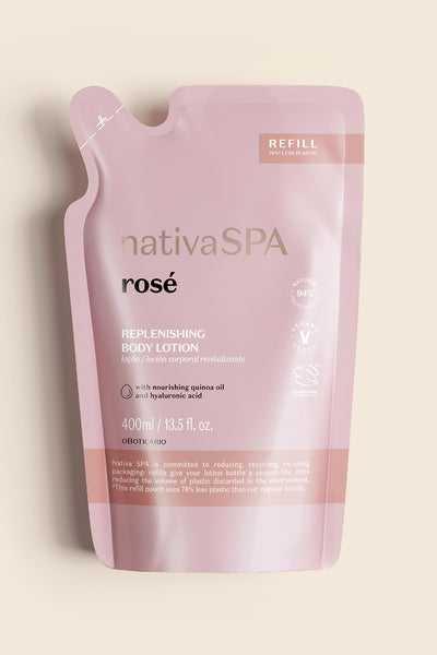 refillable rose lotion