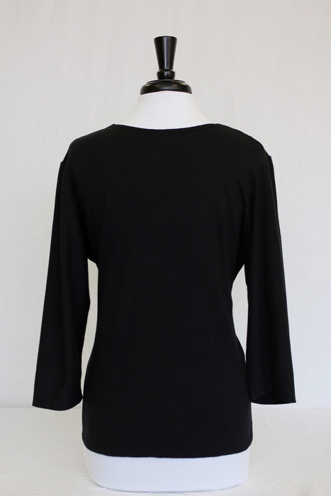 gathered 3/4 sleeve top – alvoruclothing
