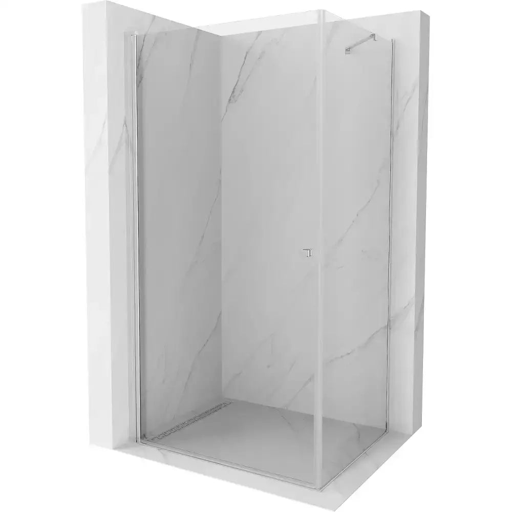 Dusjhjørne svingbart 70x80 cm, krom