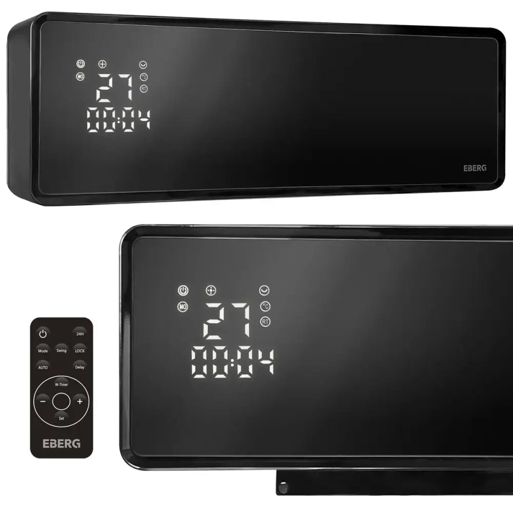 Luftgardin med Wifi 2000W Svart