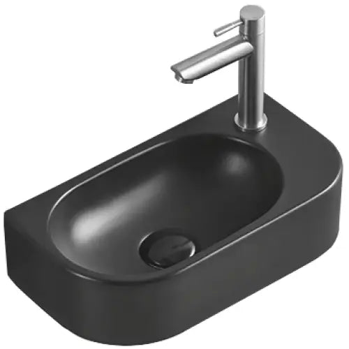 Mexen Viera servant for montering på benkplate, høyre 40x21 cm, matt svart - 21274085R