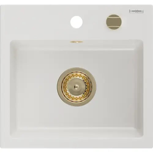 Milo Kjøkkenvask 1 Kum 435x410 mm, Hvit - 6505441000-20-G