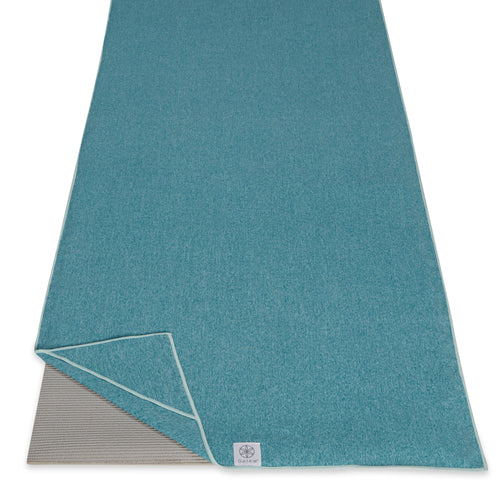 Evolve by Gaiam Jute Yoga Mat, Teal, 5mm Thick 