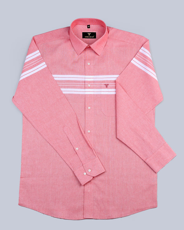 COSYHARU】Ruff pattern striped shirt
