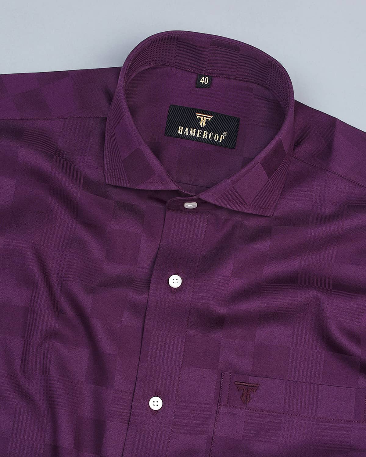 SUBCULTURE SC WOOL CHECK SHIRT PURPLE-