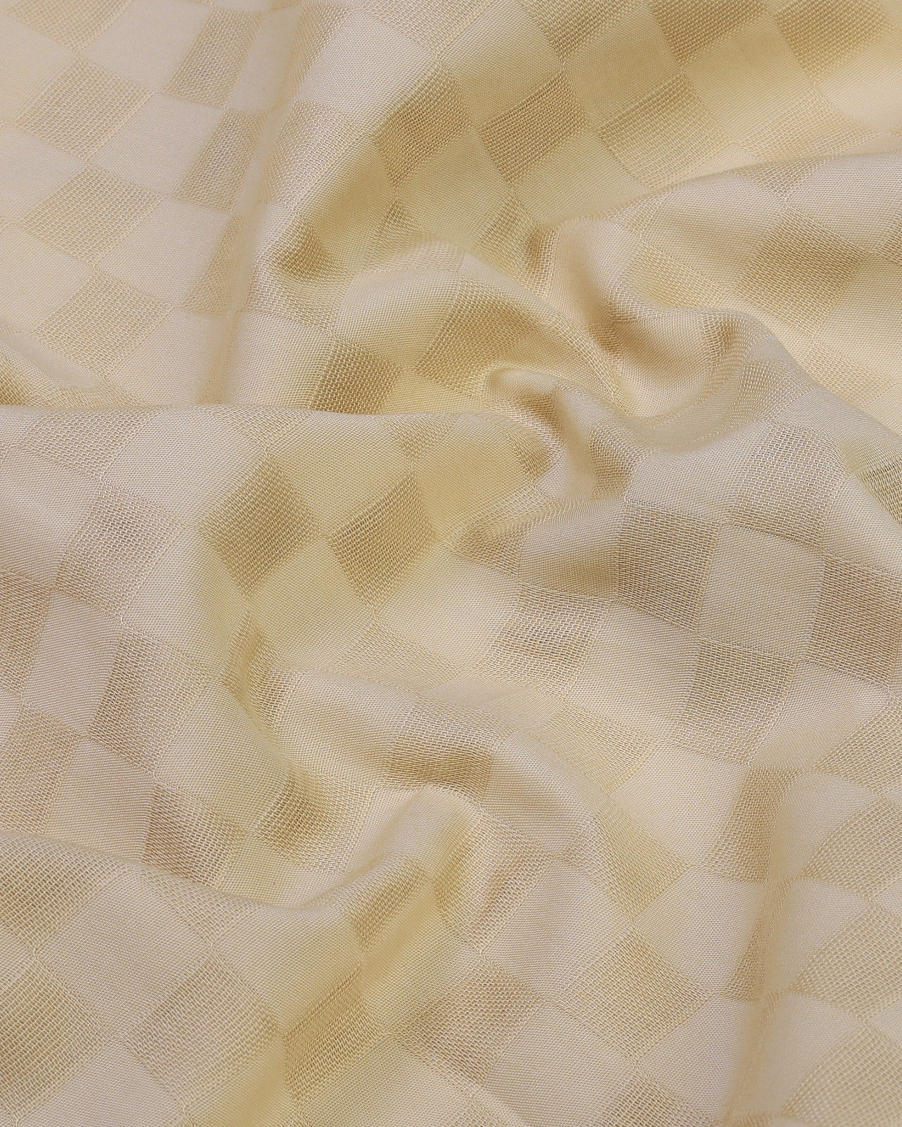 Creamwales-Optical Squares Dyed Dobby Jacquard Formal Check Shirt
