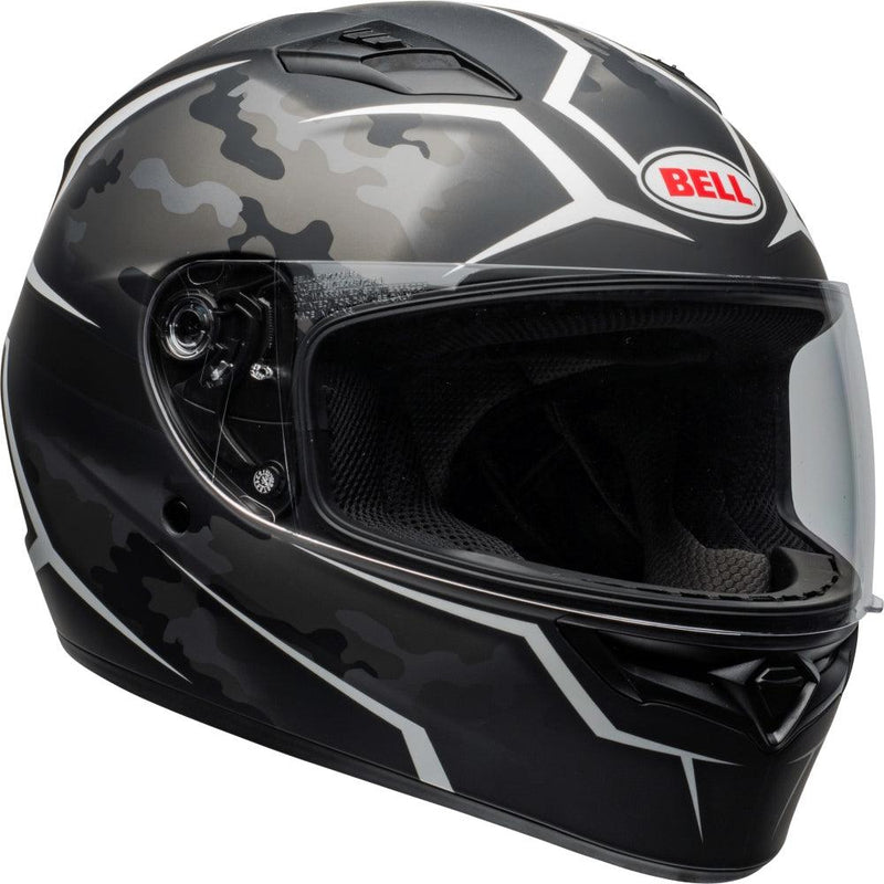 white camo motorcycle helmet