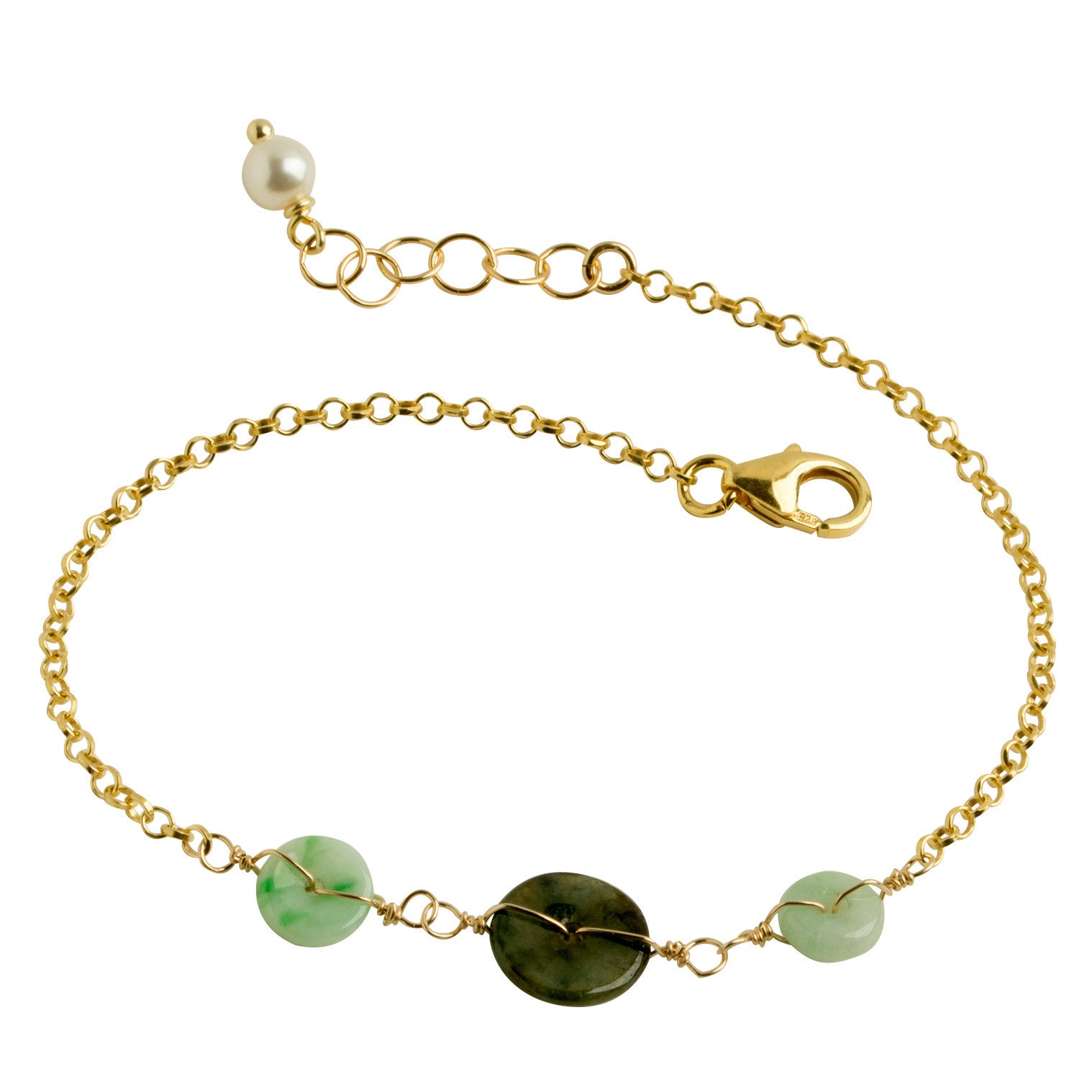 jade coin bracelet