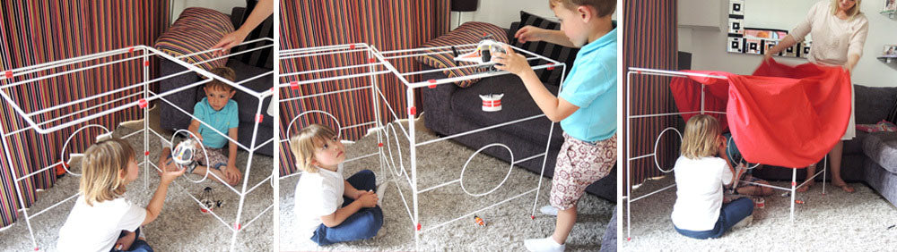 Clothes house play den washing airer