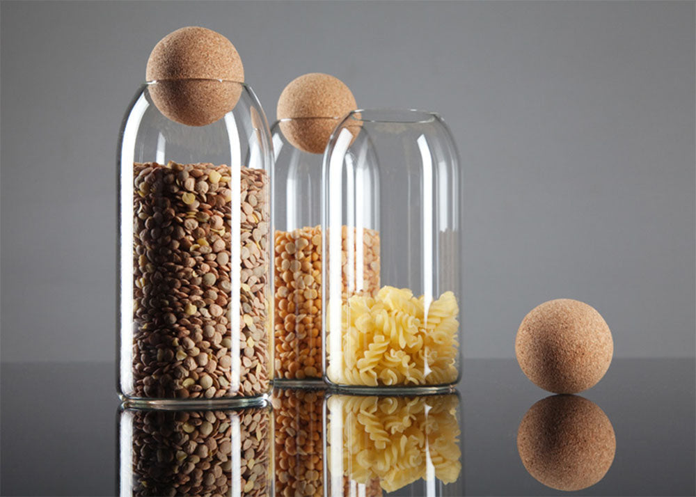 Luna Cork storage Jars design by Martin Jakobsen 