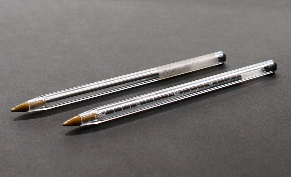 Bic Biro Pen with mile markings and personalisation