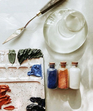 Glass Palette - Natural Earth Paint