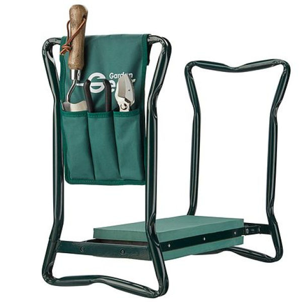 Garden Kneeler With Seat And Tool Pouch