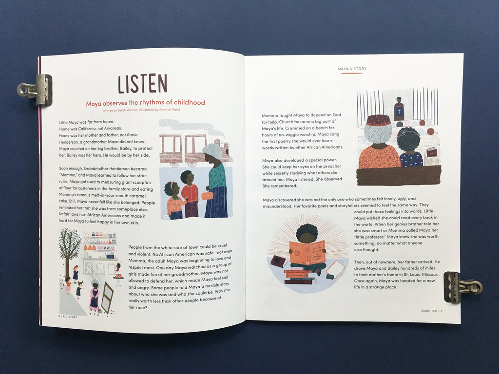 Editorial and storytelling illustration by Meenal Patel for Bravery Magazine