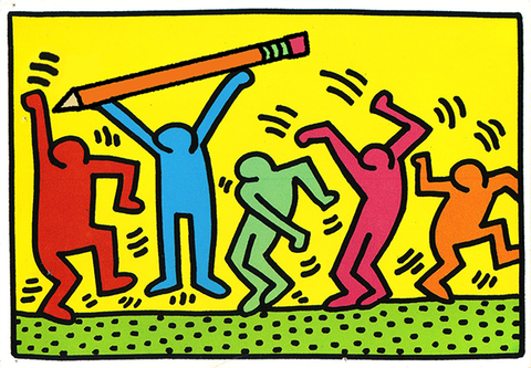 Untitled (Dance), Keith Haring 1987