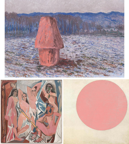 Haystacks, Claude Monet 1890-91 Les Demoiselles d'Avignon, Pablo Picasso 1907 Black Circle,  Kazimir Malevich1924